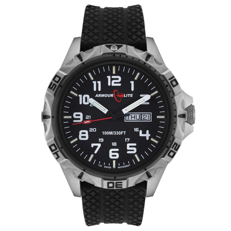 Armourlite Professional AL1411 Silver Watch | Rubber