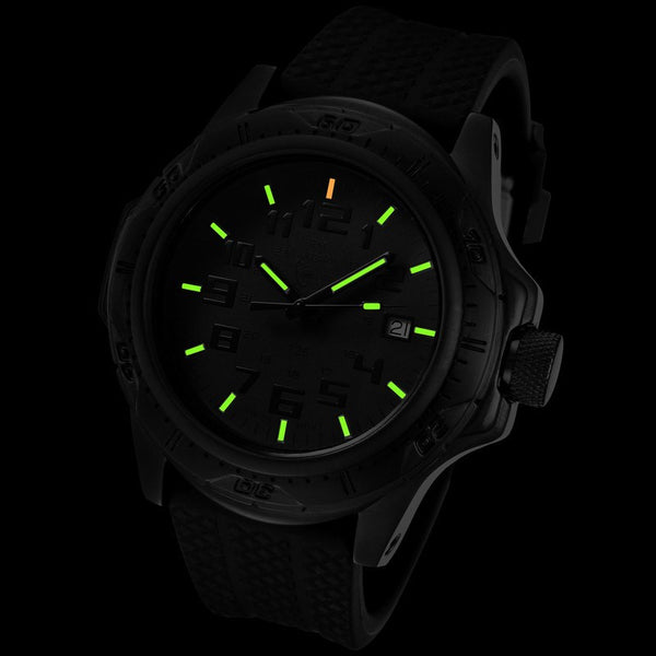 Armourlite Professional Shatterproof Men's Watch Black-Green | Rubber AL41