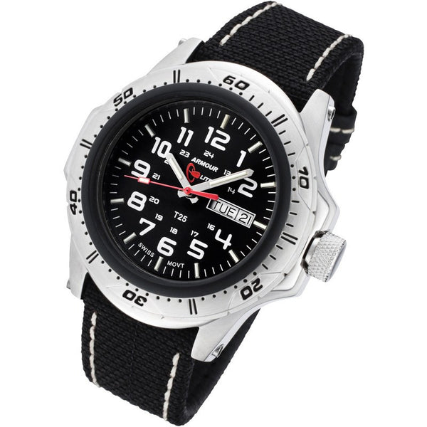 Armourlite Professional Shatterproof Men's Watch Silver-Green | Kevlar AL47-KBW