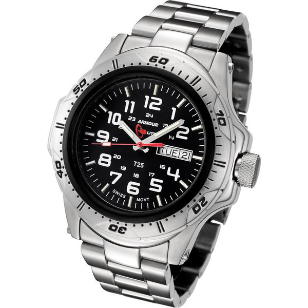 Armourlite Professional Shatterproof Men's Watch Silver-Green | Steel AL47