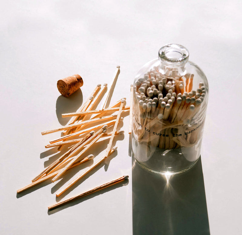 Skeem Design Large Apothecary Matches | Poetry White