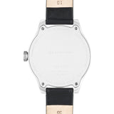 squarestreet SQ31 Aluminum Off-White Watch | Silver/Black Leather SQ31 AS-03