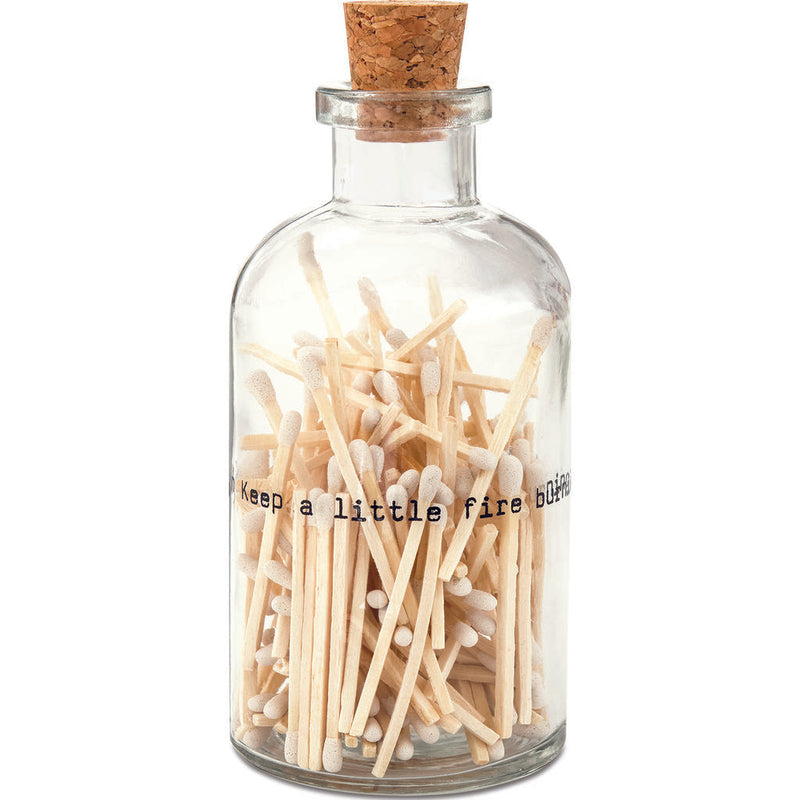 Skeem Small Apothecary Match Bottles | 125 matches Alchemy Small White AS2