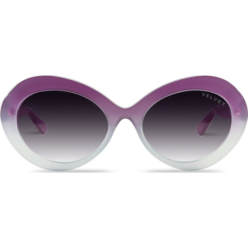 Velvet Eyewear Audrey Amethyst Sunglasses | Grey Fade V019AM05