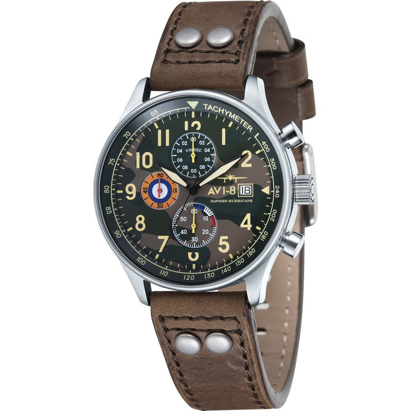 AVI-8 Hawker Hurricane AV-4011-09 Chronograph Watch | Brown AV-4011-09
