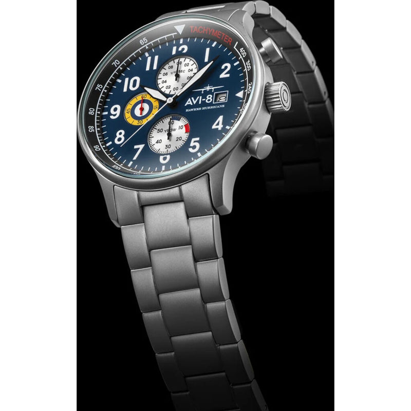 AVI-8 Hawker Hurricane 4011-33 Watch | Blue/Stainless