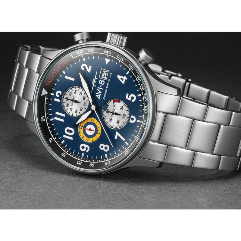 AVI-8 Hawker Hurricane 4011-33 Watch | Blue/Stainless