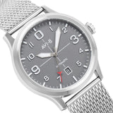 AVI-8 Flyboy AV-4021-22 Automatic Watch | Silver Mesh  AV-4021-22