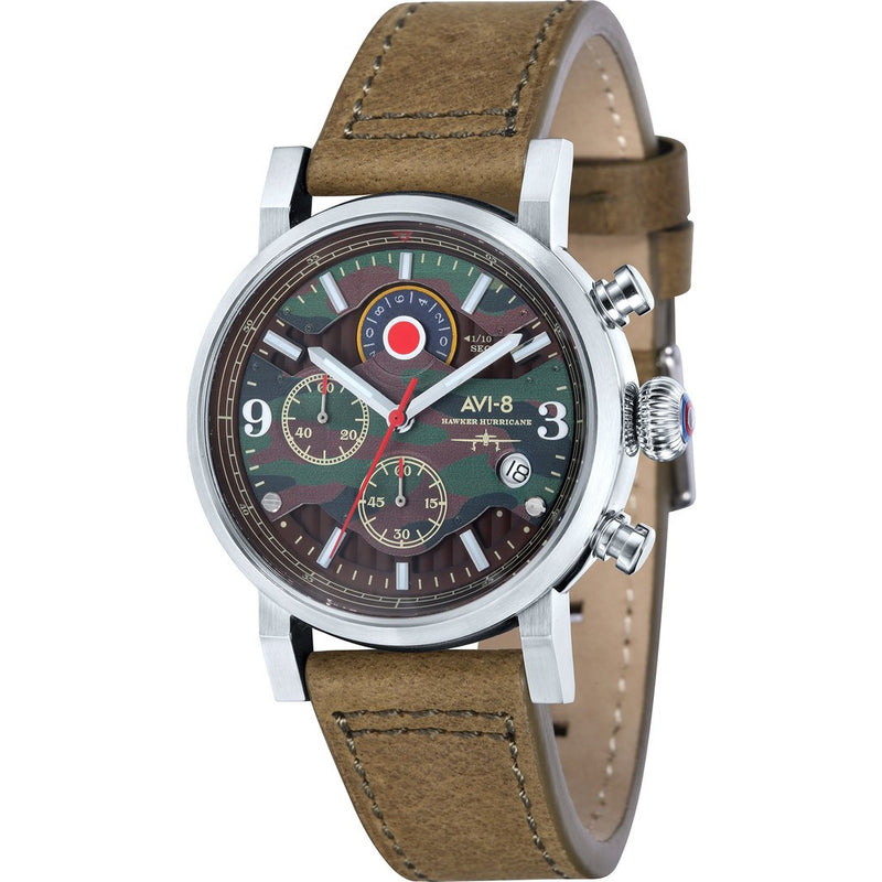 AVI-8 Hawker Hurricane AV-4041-06 Chronograph Watch | Brown AV-4041-06