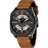 AVI-8 Hawker Hunter AV-4057 Aviator Watch | Leather Strap color-Black/Brown