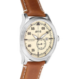 AVI-8 Flyboyn AV-4059 Centerary 1940s Watch | Leather Strap Color-Cream/ Tan