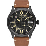 AVI-8 Flyboyn AV-4060 Centerary 1960s Watch | Leather Strap Color-Black/ Brown