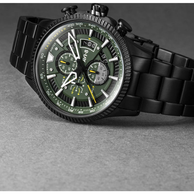 AVI-8 Hawker Hunter 4064-11 Watch | Green/Ionic Black