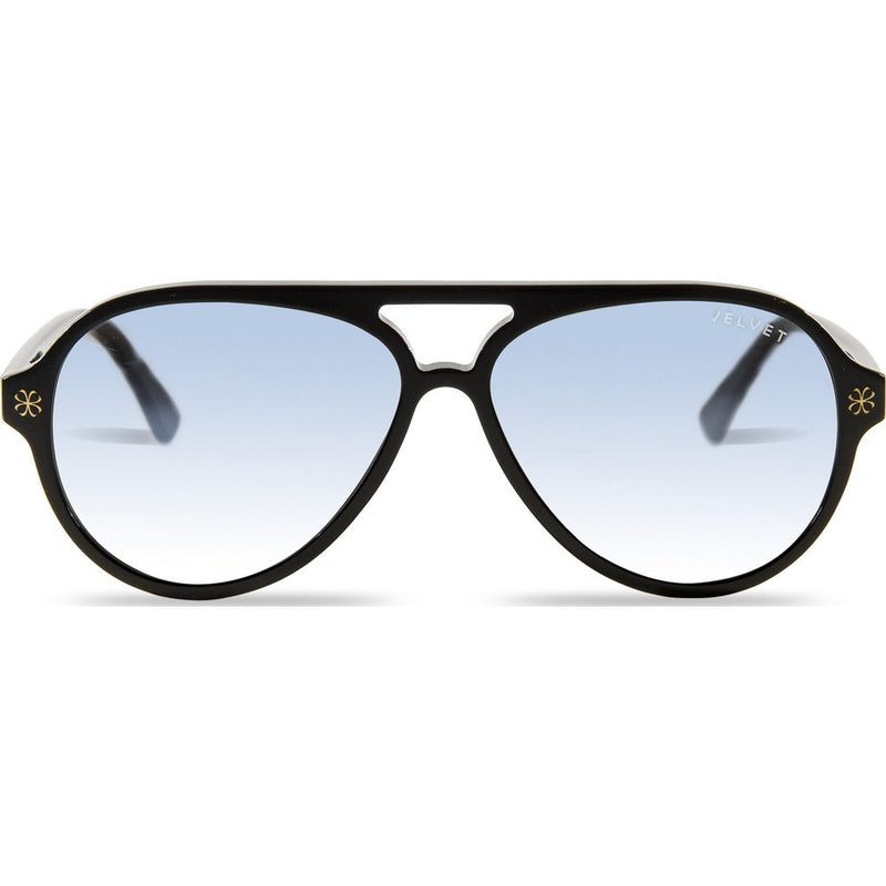 Velvet Eyewear Ava Black Sunglasses | Blue Flash V015BK06