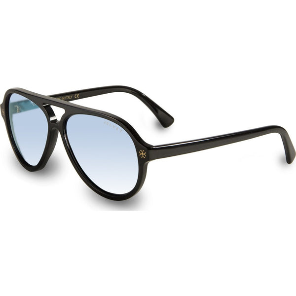 Velvet Eyewear Ava Black Sunglasses | Blue Flash V015BK06