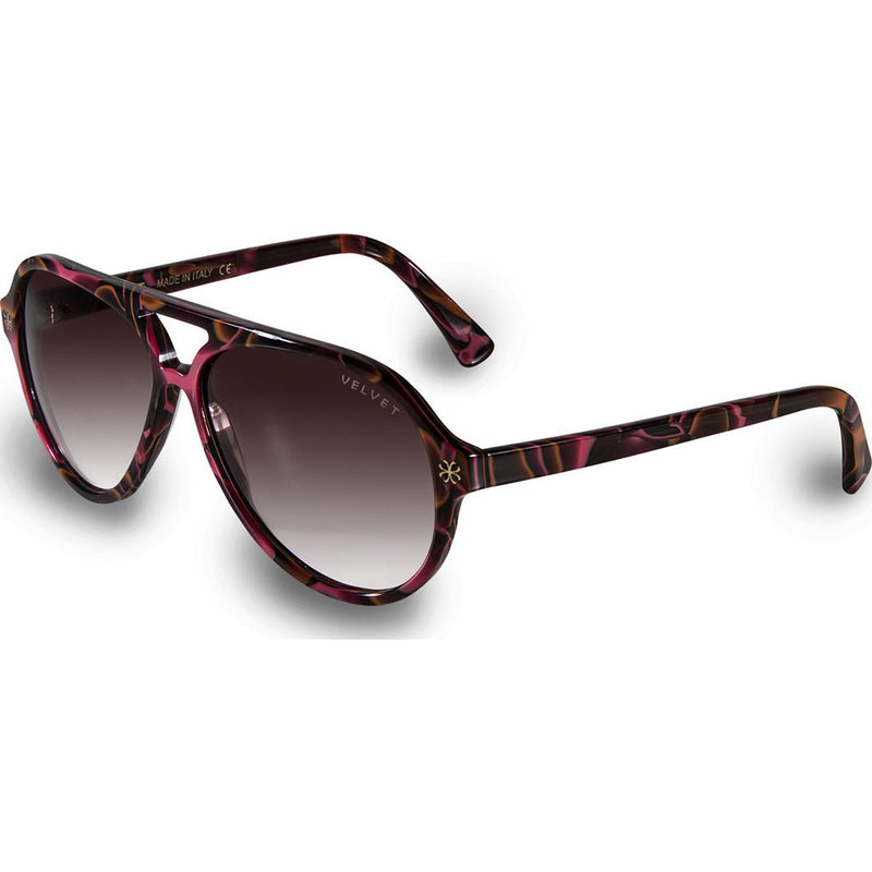 Velvet Eyewear Ava Red Lava Sunglasses | Brown Fade V015RL01