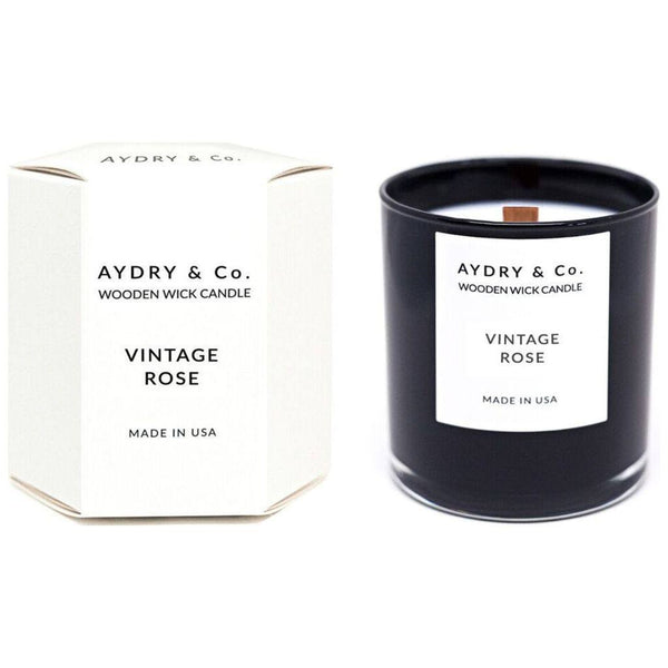 AYDRY & Co. Wooden Wick Candle | Vintage Rose