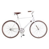 Sole Bicycles Ayu City City Cruiser Bike | Gloss White/Brown Accents CTB 003-46