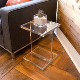 Gus* Modern Acrylic I-Beam Table | Transparent ECCTACIB