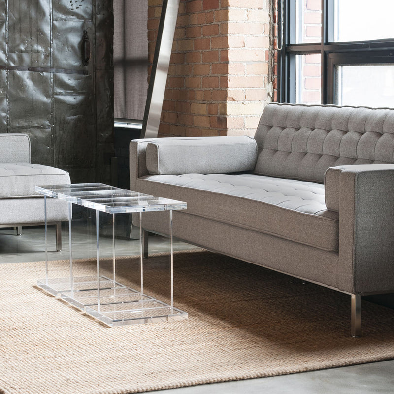 Gus* Modern Acrylic I-Beam Table | Transparent ECCTACIB