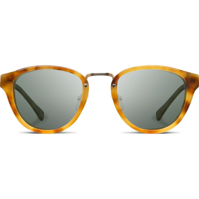 Shwood Ainsworth Acetate Sunglasses | Amber & Matte Gold / G15 Polarized WAAAFP