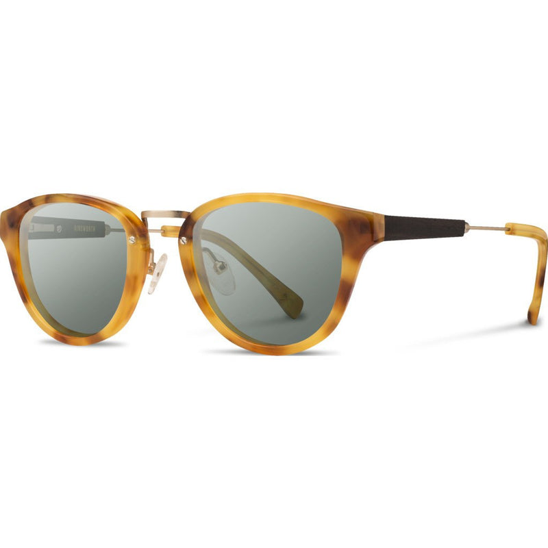 Shwood Ainsworth Acetate Sunglasses | Amber & Matte Gold / G15 WAAAF