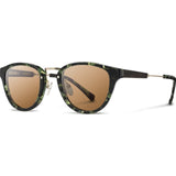 Shwood Ainsworth Acetate Sunglasses | Dark Forest & Matte Gold / Brown Polarized WAADFBP
