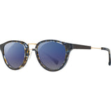 Shwood Ainsworth Acetate Sunglasses | Blue Nebula & Gold / Blue Flash Polarized-WAAB5B3P