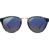 Shwood Ainsworth Acetate Sunglasses | Blue Nebula & Gold / Blue Flash Polarized-WAAB5B3P
