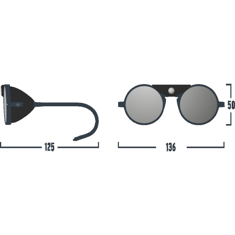 Izipizi Glacier Sunglasses | Black With Black Shields