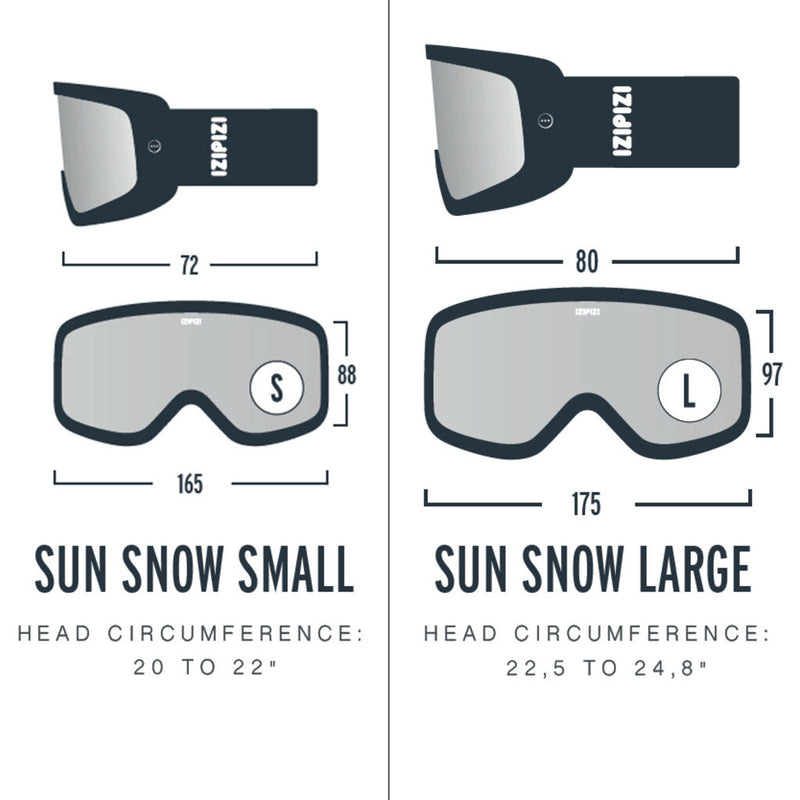 Izipizi Sun Snow Cat .2 All Weather Ski/Snowboard Goggles | White