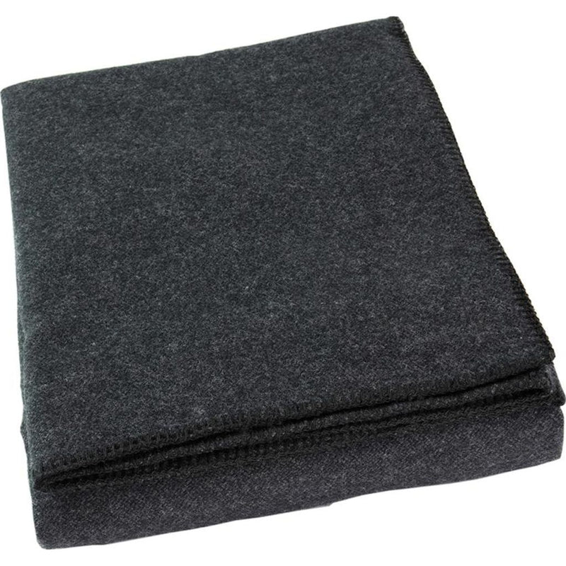 Faribault Pure & Simple Alpine Wool Blanket -Twin --Heather Gray B3RCGY1387