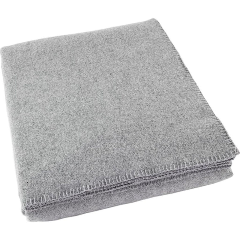 Faribault Pure & Simple Alpine Wool Blanket -Queen --Heather Gray B2RCGY1349
