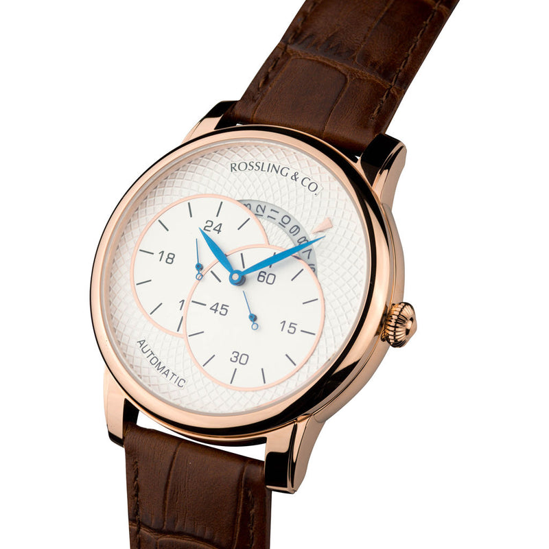 Rossling & Co. Strasse Automatic Watch |  Rose Gold/White