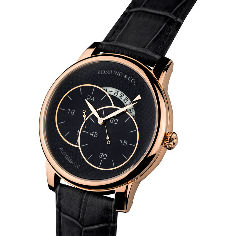 Rossling & Co. Strasse Automatic Watch |  Rose Gold/Black