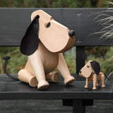 Architectmade Rufus Wooden Dog | Beech Wood & Leather