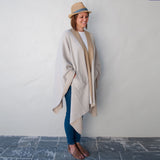 Zestt Aries Organic Cotton Travel Wrap | Champagne & Camel