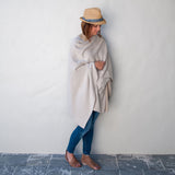 Zestt Aries Organic Cotton Travel Wrap | Champagne & Camel