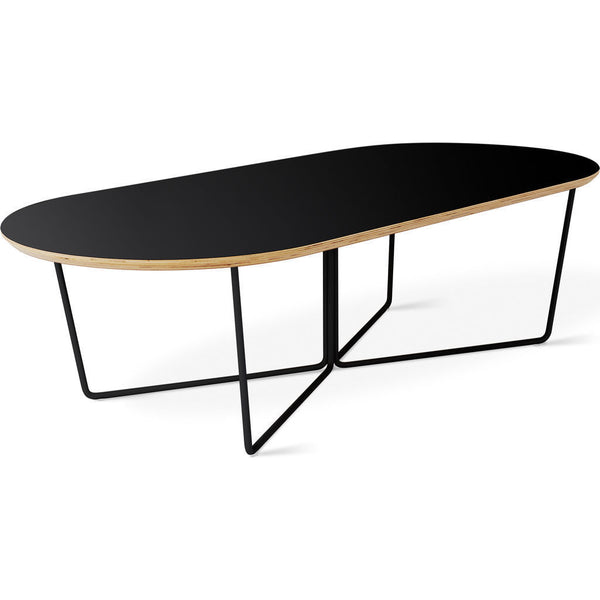 Gus* Modern Array Oval Coffee Table | Black ECCTARRO-bp