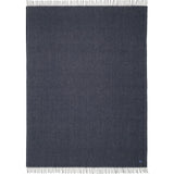 Faribault Ashby Twill Wool Throw | Ink Blue 16569 50" x 72"