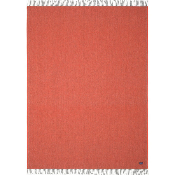 Faribault Ashby Twill Wool Throw | Terracotta 16590 50x72
