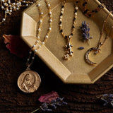 Awe Inspired Triple Star Charm Necklace | Standard Cable Chain