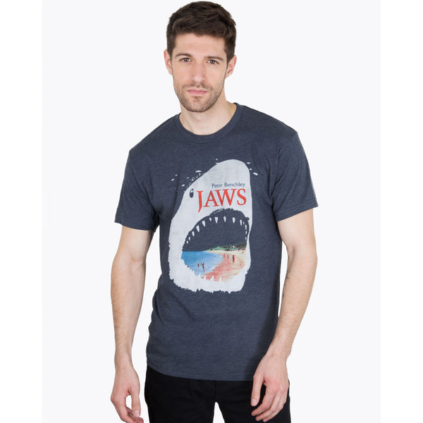 Out of Print Jaws Men's T-Shirt | Blue Medium B-1029