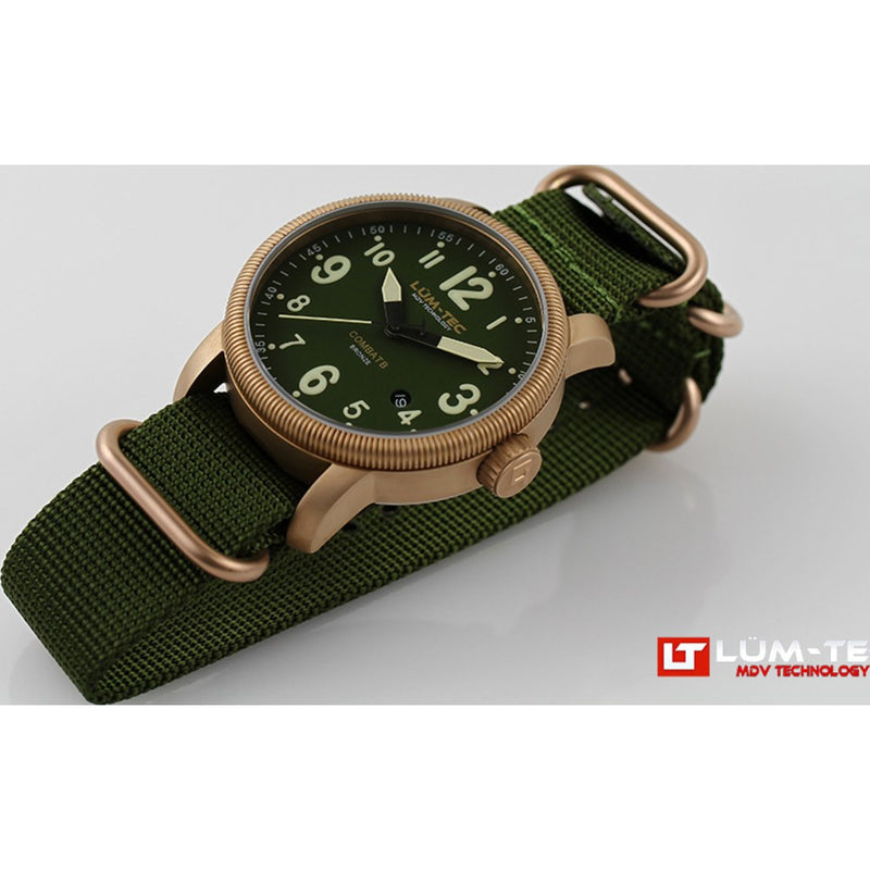 Lum-Tec B19 Bronze Watch | Leather Strap