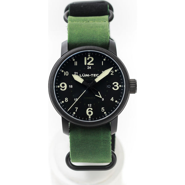 Lum-Tec Combat B38 GMT Watch | Leather Strap