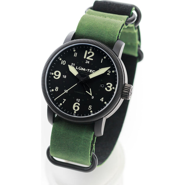 Lum-Tec Combat B38 GMT Watch | Leather Strap