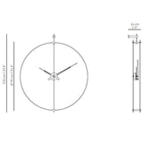 Nomon Barcelona Wall Clock | Fiberglass/Walnut/Chromed Brass