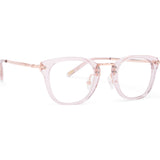DIFF Eyewear Rue Blue Light Glasses | Light Pink Crystal