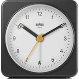 Braun BC03 Large Travel Alarm Clock | Black & White