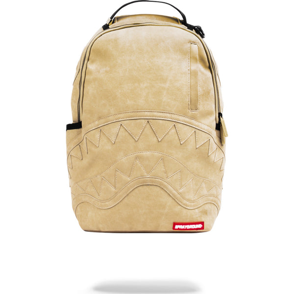 Sprayground Leather C&S Backpack | Beige